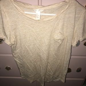 Cream T-short from H&M XS